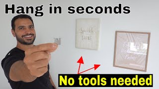 How to hang a picture on the wall the easy way [upl. by Attenrev87]