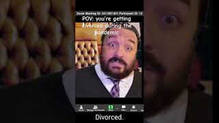 Quarantine divorces be like… divorce shorts covid funny [upl. by Corrianne]