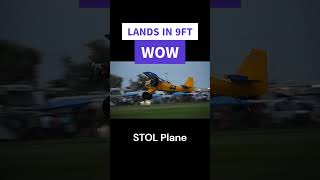 Unbelievable 9ft Plane Landing What is a STOL Plane [upl. by Crutcher522]