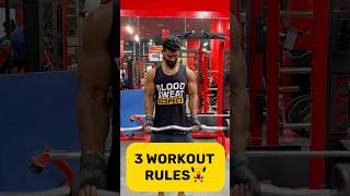 3 WORKOUTS RULES FOR GAINING MUSCLE tamilfitness motivation [upl. by Eerised]