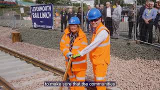 Transport Minister welcomes completion of track work at Leven [upl. by Dibbell]