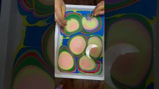 Satisfying marbling art 🫠 [upl. by Coppock]