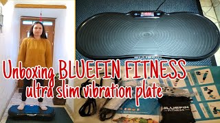 Unboxing BLUEFIN FITNESS ULTRA SLIM VIBRATION PLATE  Workout machine  Pinay in Germany [upl. by Sion369]