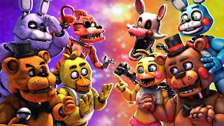 SFM FNaF FNAF Originals vs Toys [upl. by Adimra93]