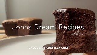 Chocolate Sponge Cake  Taiwanese Castella Cake  Easy Dreamy Recipe [upl. by Ikoek]