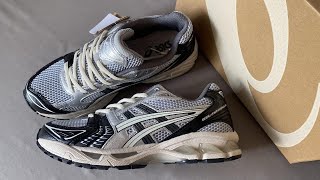 ASICS Gel Kayano 14 Black Glacier Grey Silver 1201A935 001 Review From Supkicks [upl. by Lillith771]