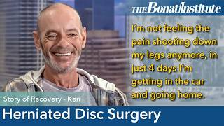 Herniated Disc Surgery Story Ken’s Recovery [upl. by Gregorio]