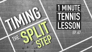 Timing The Split Step  1 Minute Tennis Lesson Ep67 shorts [upl. by Voss372]