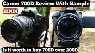 Canon 700D Review In Detail Hindi [upl. by Suinotna]