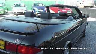 used saab 93 se turbo convertible for sale MotorClickcouk stockport manchester uk [upl. by Aneehsor]