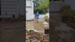 Patio Cleaning rogerthat pressurewashing satisfying [upl. by Daney]