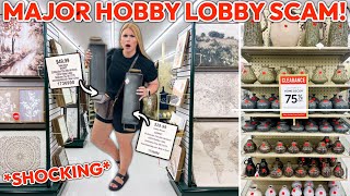 HOBBY LOBBY IS SCAMMING PEOPLE HERES THE TRUTH 🔍 SHOCKING  75 Off Clearance Decor Finds [upl. by Ecurb]