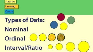 Types of Data Nominal Ordinal IntervalRatio  Statistics Help [upl. by Nnylyt]