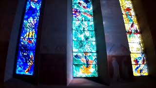 THE STAINEDGLASS OF CHAGALL AT THE FRAUMUNSTER CHURCH [upl. by Kcirdez]