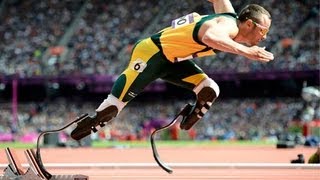 London 2012 Olympics Bladerunner Oscar Pistorius interview [upl. by Quincy435]