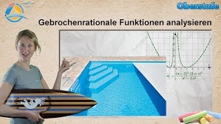 Gebrochenrationale Funktionen  Kurvendiskussion  StrandMathe  Oberstufe ★ Übung 2 [upl. by Cathie]