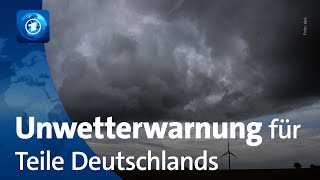 Unwetter und Starkregen in Teilen Deutschlands möglich [upl. by Ailey]