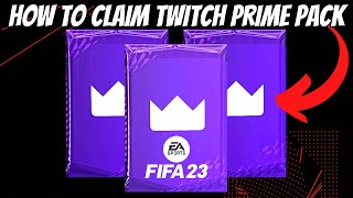 HOW TO CLAIM THE TWITCH PRIME PACK ON FIFA 23 FREE PACKS [upl. by Ahseined]