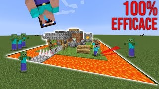 COMMENT CONSTRUIRE MAISON DE NOOB 100 EFFICACE CONTRE LES MOBS  MINECRAFT [upl. by Geno830]