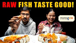 কেঁচা মাছৰ সোৱাদ ভাল  Trying Salmon For the First Time  Mamagoto Guwahati  Assam [upl. by Tychon]