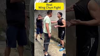 Real Wing Chun fight one move to defeat the opponent kungfuskills wingchun [upl. by Noivert]