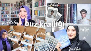 YENİ KİTABIM ÇIKTI 🧊👑 BUZ KRALLIĞI PR KUTULARINI HAZIRLIYORUZ 🩵 [upl. by Mahau]