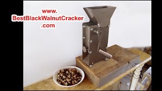 Worlds Best BLACK WALNUT NUTCRACKER The ONLY Hand Crank Nut Cracker that cracks Black Walnuts [upl. by Roley280]