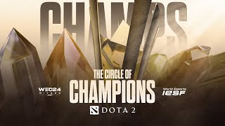 WEC24 PODCAST  The Circle of Champions  DOTA 2 [upl. by Nyrehtak]