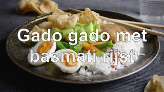 Gado gado met basmati rijst recept [upl. by Eixela]