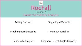 Rocfall Tutorial 7  Barrier Sensitivity Analysis [upl. by Llevart]