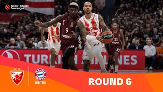 Zvezda Bayern  Round 6 Highlights  202324 Turkish Airlines EuroLeague [upl. by Atsocal]