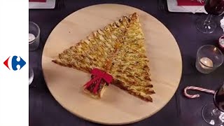 Une recette de sapin feuilleté pour votre apéritif de Noël [upl. by Adnamar]