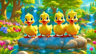 Five Little Ducks Song  Fun Nursery Rhyme amp Lyrics for Kids  Engaging Counting Song [upl. by Elwee]