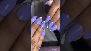 Nail extension with glitter nail art 💅 nailart nailextension viralvideo glitternails followme [upl. by Airenahs]