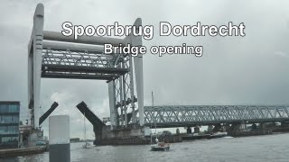 Spoorbrug Dordrecht  Bridge opening [upl. by Aretahs]