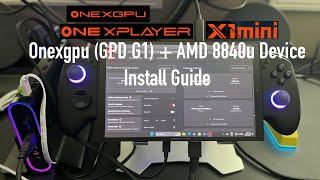 Install Guide ONEXGPU 1 and 2 with AMD 8840u Devices  Onexplayer X1 Mini 3DMark Benchmark [upl. by Ttehc360]