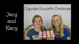 Cupcake Roulette Challenge  Jacy and Kacy [upl. by Wilkinson746]