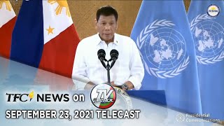 TFC News on TV Patrol  September 23 2021 [upl. by Aciraa]