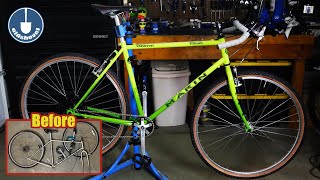 90s Dad Bike to Gravel Bike Restomod  96 Marin Stinson [upl. by Ahtanoj]