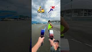 Motor atau lari automobile smartphone cycling stunt robot funny goldpanning [upl. by Ostap]