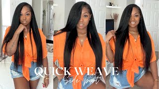 How to Quickly amp Easily Install a Quick Weave with Leave OutTips and Tricks ft Beauty Forever Hair [upl. by Nivri]