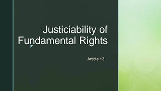 Article 13 in Tamil  Fundamental Rights Part 3 [upl. by Undis335]