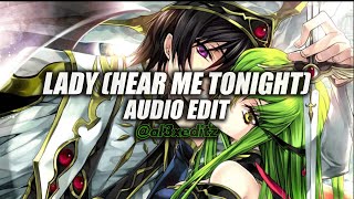 lady hear me tonight  modjo edit audio [upl. by Etsyrk]