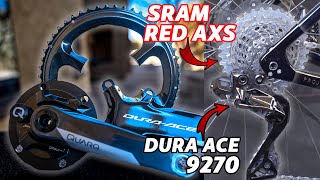 Dura Ace 9270 Sram Red AXS Compatibility  Chainrings Cassette Chains cycling shimano sram [upl. by Lirrehs]