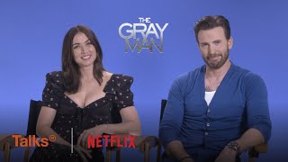 Talks International with Chris Evans and Ana De Armas from The Gray Man [upl. by Aziar]