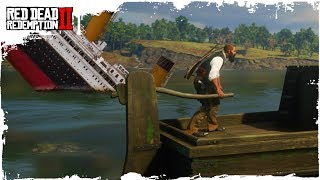 ¡VEHICULO DE TRANSPORTE OCULTO EL BARCO de Red Dead 2 ONLINE QUE PUEDES PILOTAR GRATIS [upl. by Oirevlis]