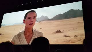 STAR WARS EPISODE IX THE RISE OF SKYWALKER TRAILER CROWD REACTION [upl. by Auohs]