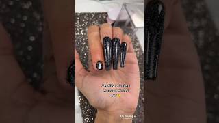 Applying some Black Gel Polish amp Reflective Glitter 🖤 onthisday nails nailart nailtutorial [upl. by Remmer]