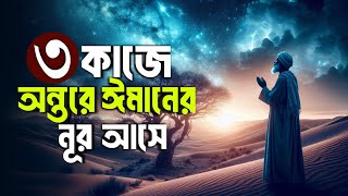 তিন কাজে অন্তরে ঈমানের নূর আসে  Hadis bangla  Islamic remainder  jannat jahannam  পরিণতি [upl. by Burlie]