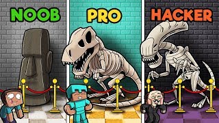 Minecraft  MUSEUM CHALLENGE NOOB vs PRO vs HACKER [upl. by Coady611]